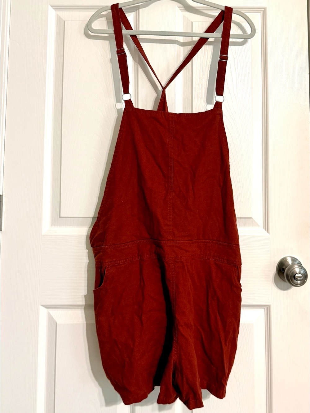torrid Rust Red Short Overalls - Picture 6 of 11